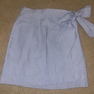 Lauren James Seersucker Skirt Small